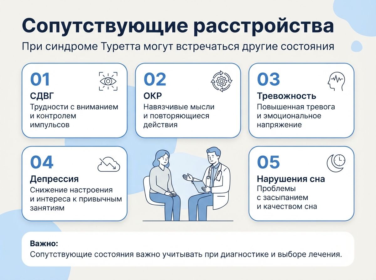 Лечение синдрома Туретта в Котельниках инфографика